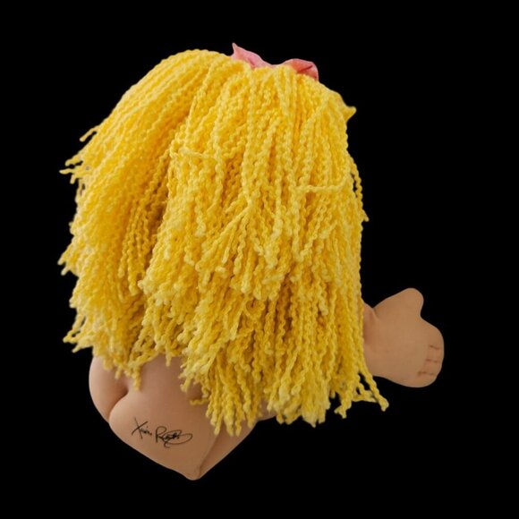 Cabbage Patch Kid Doll VTG Xavier Roberts Signed 18" Blond Hair Blue Eyed Girl - Picture 10 of 15